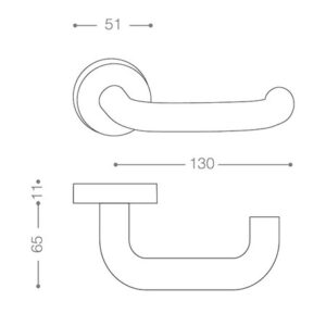 دستگیره بیمارستانی 1200 اچ تی ان – HTN